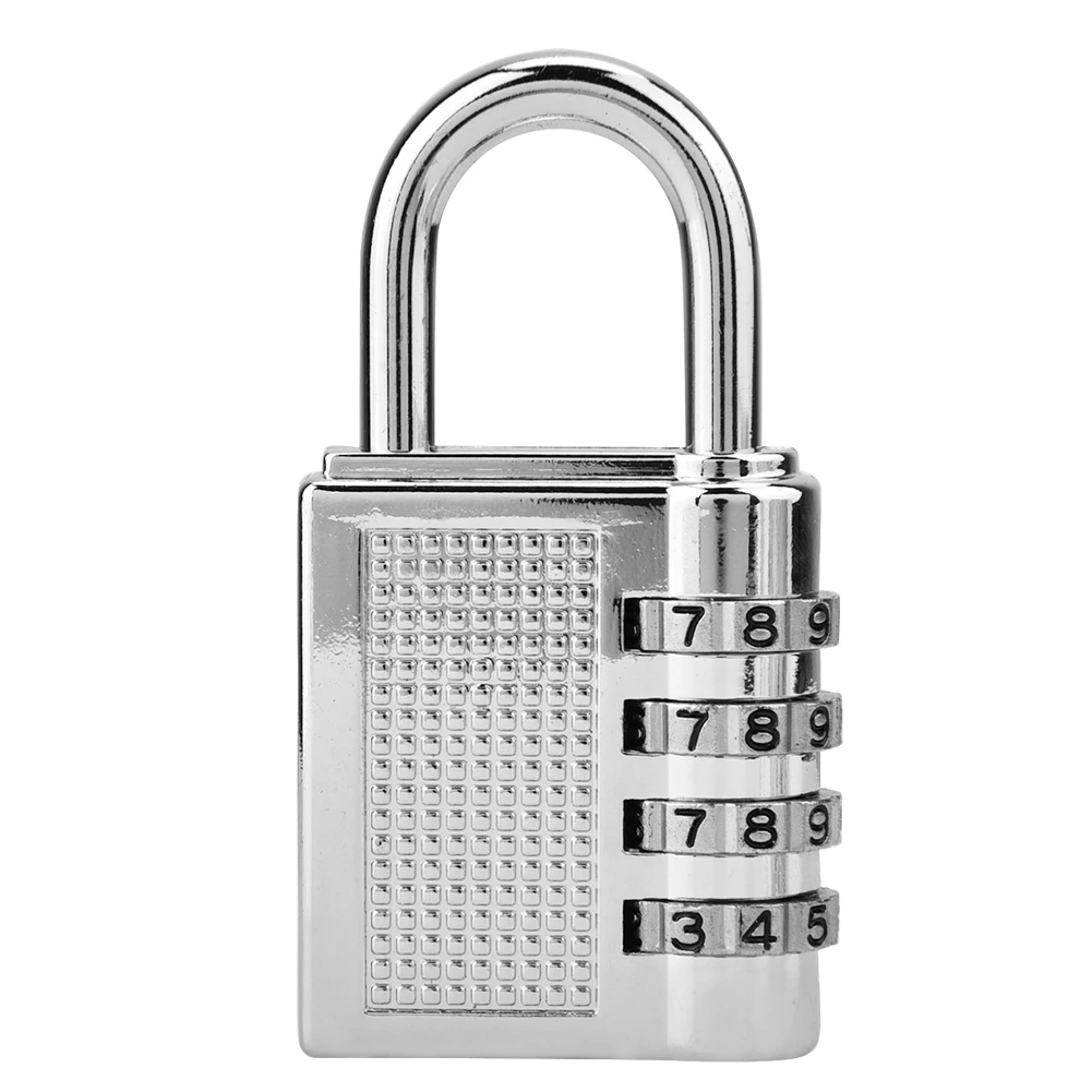 4-Digit Combination Password Padlock Zinc Alloy Outdoor Travel Luggage Drawer Padlock Security Password Lock US214
4-Digit Combination Password Padlock Zinc Alloy Outdoor Travel Luggage Drawer Padlock Security Password Lock US214