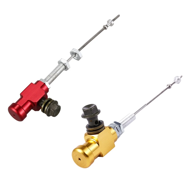 2Pcs Motorcycle Hydraulic Clutch Master Cylinder Rod Brake Pump M10X1.25Mm Aluminum - Gold & Red
2Pcs Motorcycle Hydraulic Clutch Master Cylinder Rod Brake Pump M10X1.25Mm Aluminum - Gold & Red