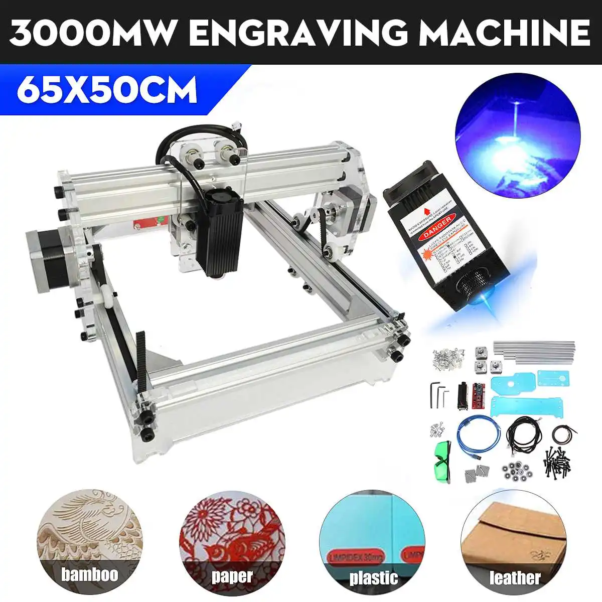 USB 3000MW 50*65cm Mini Engraving machine DIY Engraver Machine Desktop Wood Router/Cutter/Printer+ Adjustable Laser AC110-220V
USB 3000MW 50*65cm Mini Engraving machine DIY Engraver Machine Desktop Wood Router/Cutter/Printer+ Adjustable Laser AC110-220V