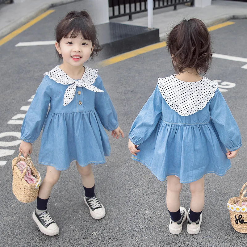 Girls Dress 2019 Spring New Style Korean-style Children Cowboy Princess Skirt Baby Denim Skirt
Girls Dress 2019 Spring New Style Korean-style Children Cowboy Princess Skirt Baby Denim Skirt