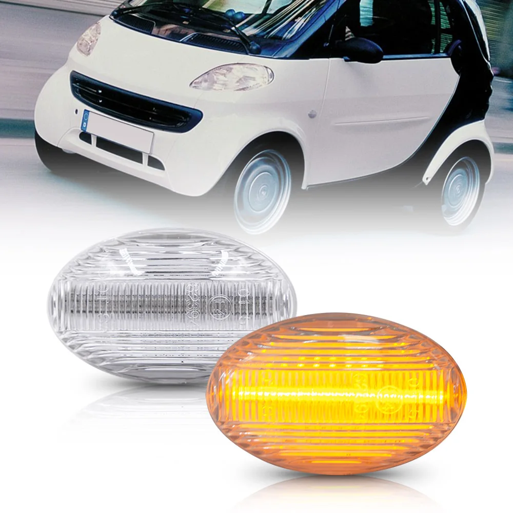 2X Clear LED Side Marker Light Turn Signal Lights For Benz Smart W450 W452 A-Class W168 Vito W639 W447 W415 OEM #CL-SM450-SM
2X Clear LED Side Marker Light Turn Signal Lights For Benz Smart W450 W452 A-Class W168 Vito W639 W447 W415 OEM #CL-SM450-SM