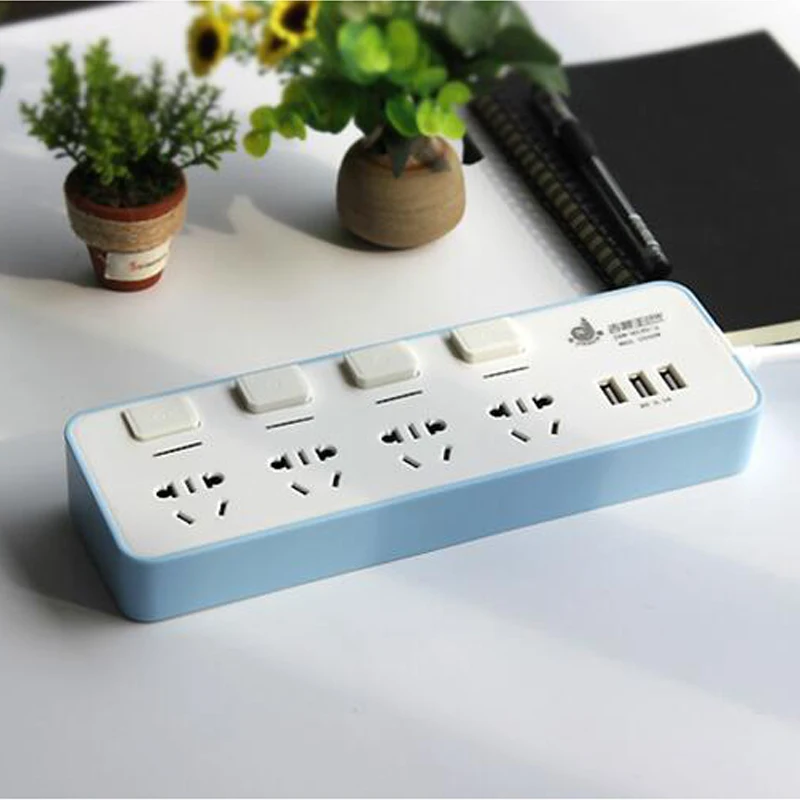2500W Power Strip Socket Portable Strip Plug Adapter with 3 USB Port Multifunctional Smart Home Electronics
2500W Power Strip Socket Portable Strip Plug Adapter with 3 USB Port Multifunctional Smart Home Electronics