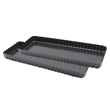 2Pcs Rectangular Baking Moulds 14-inch Kitchen Bakings Practical Mould Movable Tart Moulds Baking Tray 
2Pcs Rectangular Baking Moulds 14-inch Kitchen Bakings Practical Mould Movable Tart Moulds Baking Tray