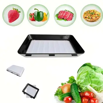 Household 1PC Clever Tray Creative Food Preservation Tray Plastic Food Storage Container Set Food Fresh Storage Microwave Cover 
Household 1PC Clever Tray Creative Food Preservation Tray Plastic Food Storage Container Set Food Fresh Storage Microwave Cover