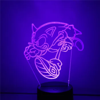 Sonic The Hedgehog 3D Night Light LED Sonic Game Lamp Home Decoration Lighting Bedroom Kids Baby Gift Decor Lampara Desk Lights
Sonic The Hedgehog 3D Night Light LED Sonic Game Lamp Home Decoration Lighting Bedroom Kids Baby Gift Decor Lampara Desk Lights