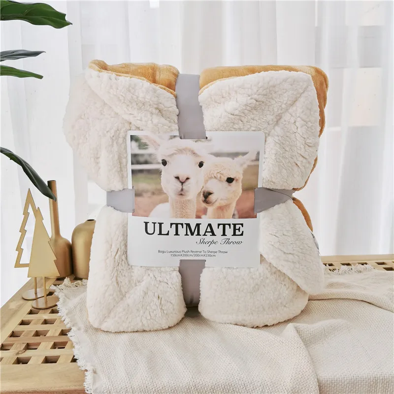 Autumn Winter Solid Coral Velvet Blanket Double Imitation Lambswool Thick Warm Double-sided Fleece Blanket Single Double Fashion
Autumn Winter Solid Coral Velvet Blanket Double Imitation Lambswool Thick Warm Double-sided Fleece Blanket Single Double Fashion