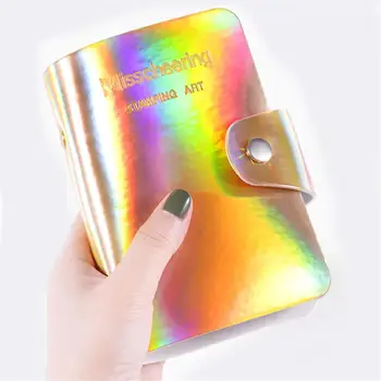 New 20 Slots Holographic Stamping Plate Case Laser Silver Pink Rectangle Round Nail Art Plate Organizer Holder Bag Card package 
New 20 Slots Holographic Stamping Plate Case Laser Silver Pink Rectangle Round Nail Art Plate Organizer Holder Bag Card package