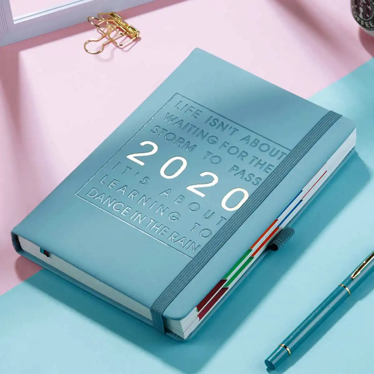 New Fashion Agenda 2020 Thicken notebook A5 Leather softcover Planner 2020 Jan-Dec Timeline Efficiency journal English language
New Fashion Agenda 2020 Thicken notebook A5 Leather softcover Planner 2020 Jan-Dec Timeline Efficiency journal English language