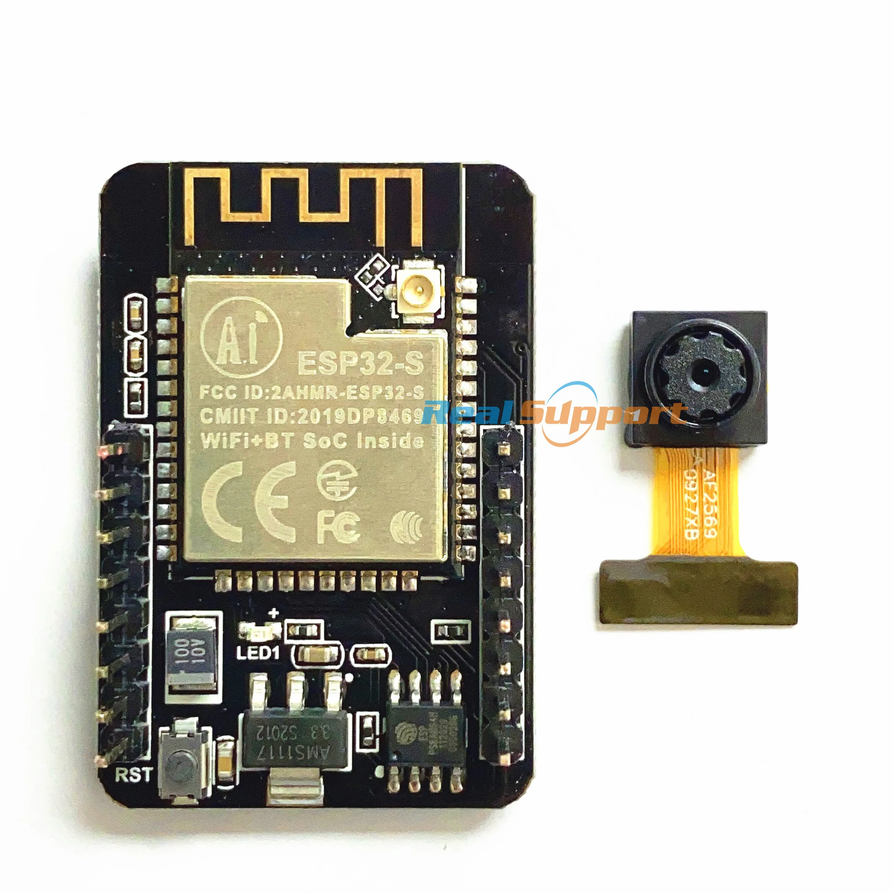 100PCS ESP32-CAM WiFi +Bluetooth Module Camera Module Development Board ESP32 with Camera Module OV2640 2MP for wholesaler buyer
100PCS ESP32-CAM WiFi +Bluetooth Module Camera Module Development Board ESP32 with Camera Module OV2640 2MP for wholesaler buyer