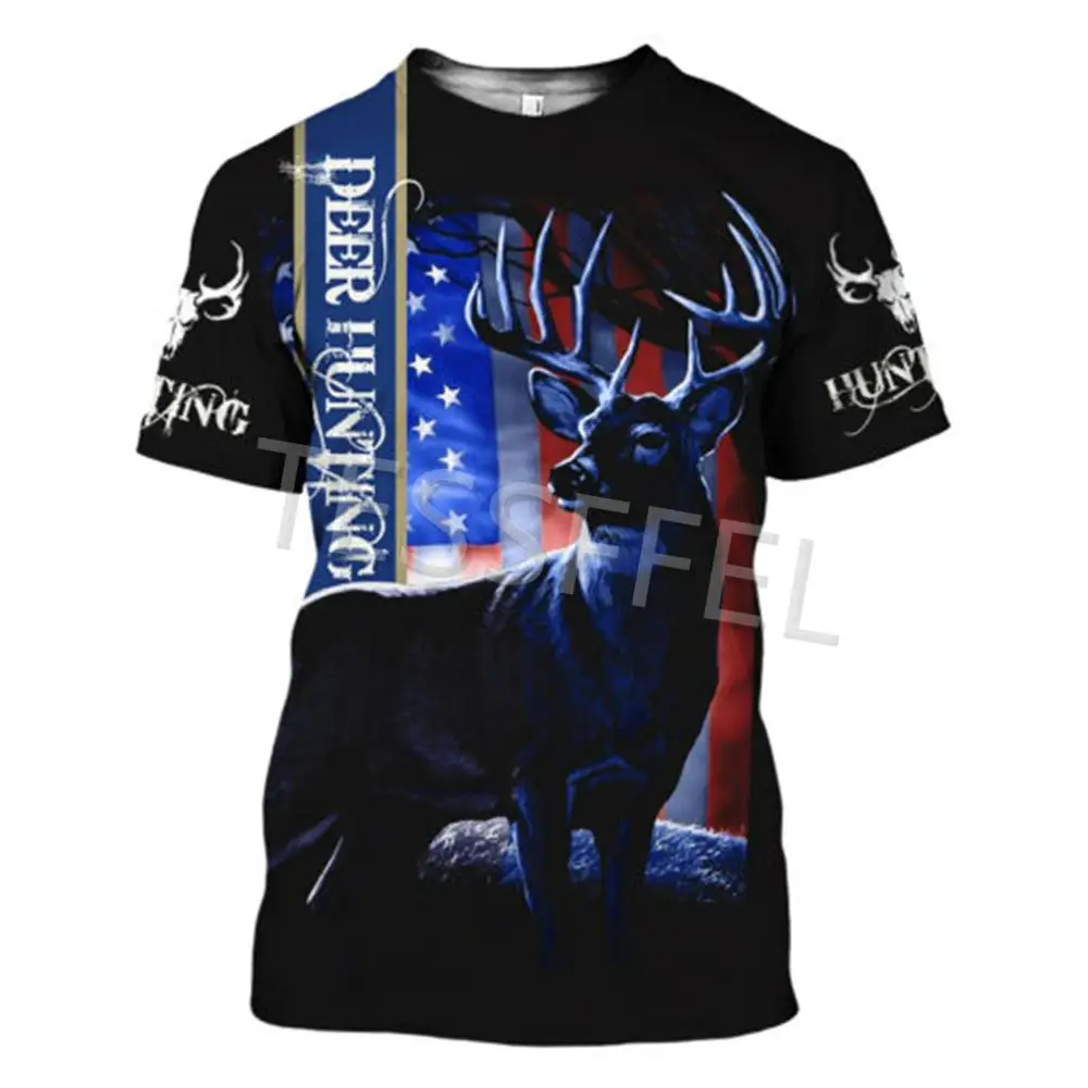 Tessffel Animal Deer Hunting American Hunter 3D Printed Camouflage Summer Harajuku Short Sleeve Casual Top Unisex T-shirt T6
Tessffel Animal Deer Hunting American Hunter 3D Printed Camouflage Summer Harajuku Short Sleeve Casual Top Unisex T-shirt T6
