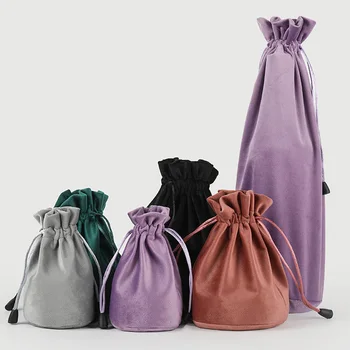 Smooth Velvet Wine Bottle Bags Drawstring Packaging Jewelry Bag Champagne Bottle Cover Gift Home Party Ornament Table DecorLA737
Smooth Velvet Wine Bottle Bags Drawstring Packaging Jewelry Bag Champagne Bottle Cover Gift Home Party Ornament Table DecorLA737