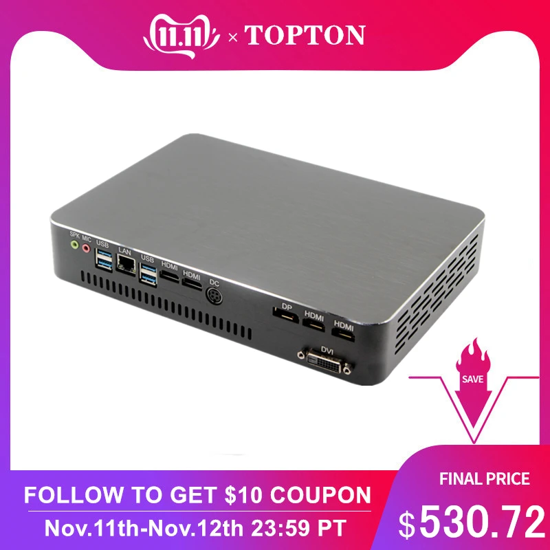 2019 Newest Gaming PC i5 9400F 6 Cores 6 Threads Nvidia GTX 1050TI 4GB Mini Computer 2*DDR4 2666MHz 2*HDMI 2.0, 1*DP, 1*DVI WiFi
2019 Newest Gaming PC i5 9400F 6 Cores 6 Threads Nvidia GTX 1050TI 4GB Mini Computer 2*DDR4 2666MHz 2*HDMI 2.0, 1*DP, 1*DVI WiFi