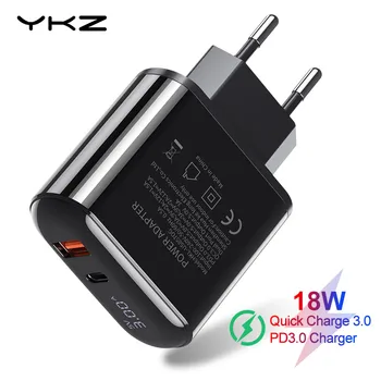 QC3.0 USB Charger YKZ LED Display Quick Charge 3.0 PD Fast Charging Mobile Phone Adapter Wall Charger for iPhone Xiaomi Samsung
QC3.0 USB Charger YKZ LED Display Quick Charge 3.0 PD Fast Charging Mobile Phone Adapter Wall Charger for iPhone Xiaomi Samsung