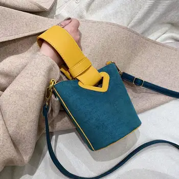 Vintage Fashion Tote Bucket Bag 2019 New Quality Matte Leather Women's Designer Handbag Contrast color Shoulder Messenger Bag
Vintage Fashion Tote Bucket Bag 2019 New Quality Matte Leather Women's Designer Handbag Contrast color Shoulder Messenger Bag
