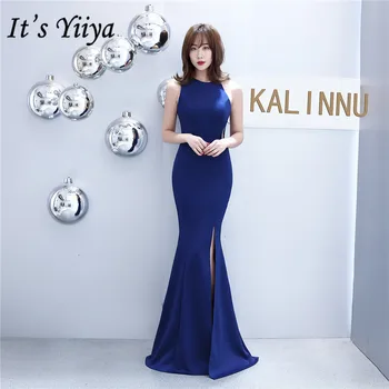 Mermaid Evening Dress It's Yiiya DX403 Halter Abendkleider Navy Blue Evening Dresses Split O-Neck Floor-Length Evening Gowns
Mermaid Evening Dress It's Yiiya DX403 Halter Abendkleider Navy Blue Evening Dresses Split O-Neck Floor-Length Evening Gowns