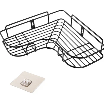 Multifunctional Triangular Wall Corner Rack Bathroom Kitchen Shower Caddy Shelf Organizer Punch Free Holder Home Storage LXY9
