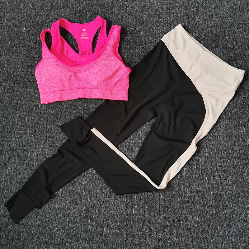 2 Pcs/Sets Women Gym Yoga Set Workout Clothes Suits Sleeveless Vest Top Seamless Leggings Bra Kit Running Fitness Sports
2 Pcs/Sets Women Gym Yoga Set Workout Clothes Suits Sleeveless Vest Top Seamless Leggings Bra Kit Running Fitness Sports