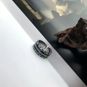 925 Sterling Silver Ring Ins Cold Wind Simple Cool Retro Opening Aurora Ring Female Ring Creative Design Fairy Gift Fine Jewelry
925 Sterling Silver Ring Ins Cold Wind Simple Cool Retro Opening Aurora Ring Female Ring Creative Design Fairy Gift Fine Jewelry