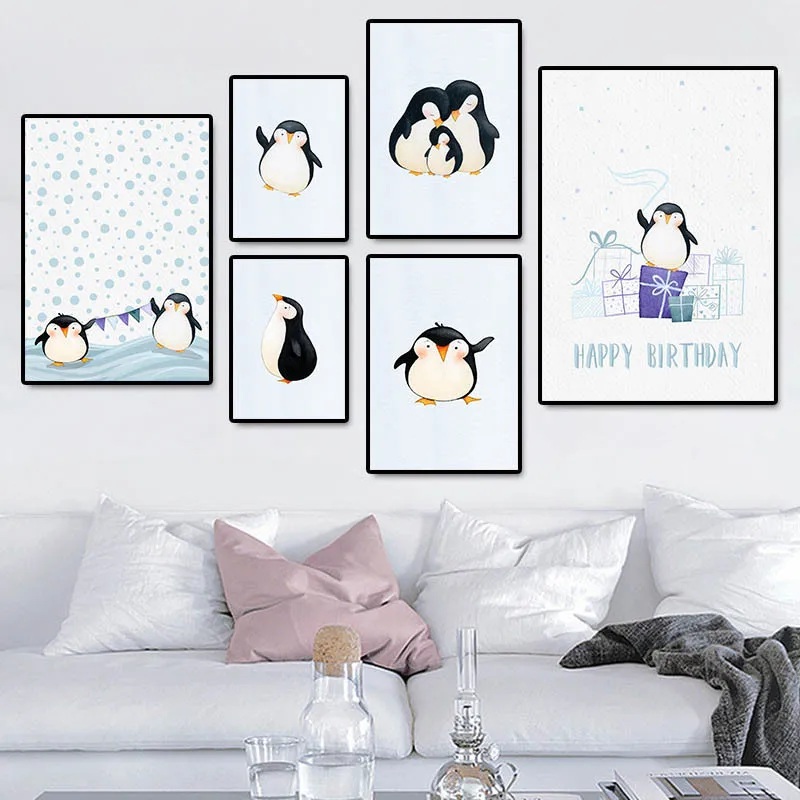 Modern Nordic Paingting Wall Art Canvas Unframed Wall Pictures for Living Room Cuadros Decoracion Salon Penguin Posters Kids
Modern Nordic Paingting Wall Art Canvas Unframed Wall Pictures for Living Room Cuadros Decoracion Salon Penguin Posters Kids