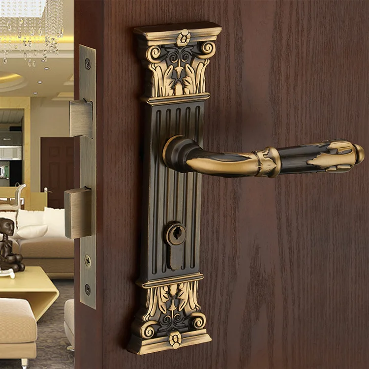 European Style Copper Double Tongue Quiet Tone Room Door Lock Doorknob Protector Bearing Lock Bedroom Wooden Doors Fine Copper L
European Style Copper Double Tongue Quiet Tone Room Door Lock Doorknob Protector Bearing Lock Bedroom Wooden Doors Fine Copper L