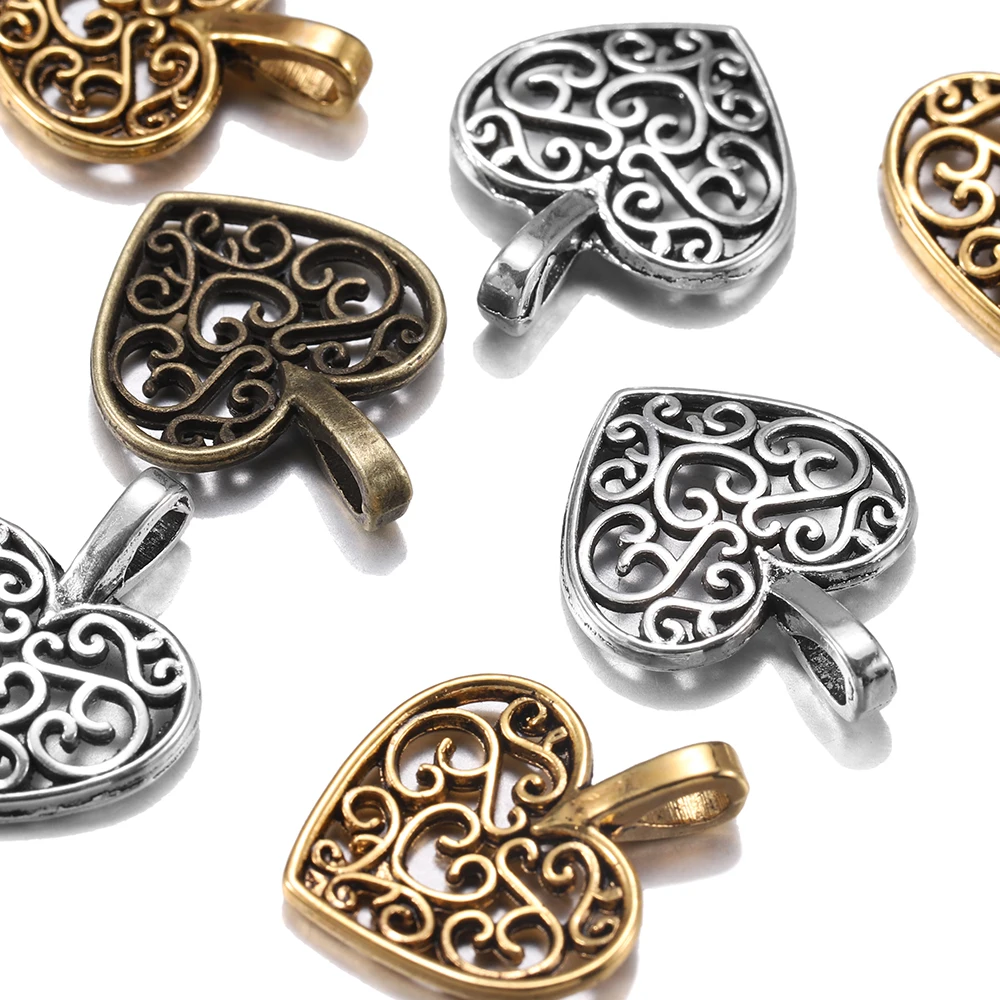 30pcs/lot Tibetan Bronze Plated Hollow Out Heart Antique Pendants Findings DIY Charms Bracelet Jewelry Making Supplies 30pcs/lot Tibetan Bronze Plated Hollow Out Heart Antique Pendants Findings DIY Charms Bracelet Jewelry Making Supplies