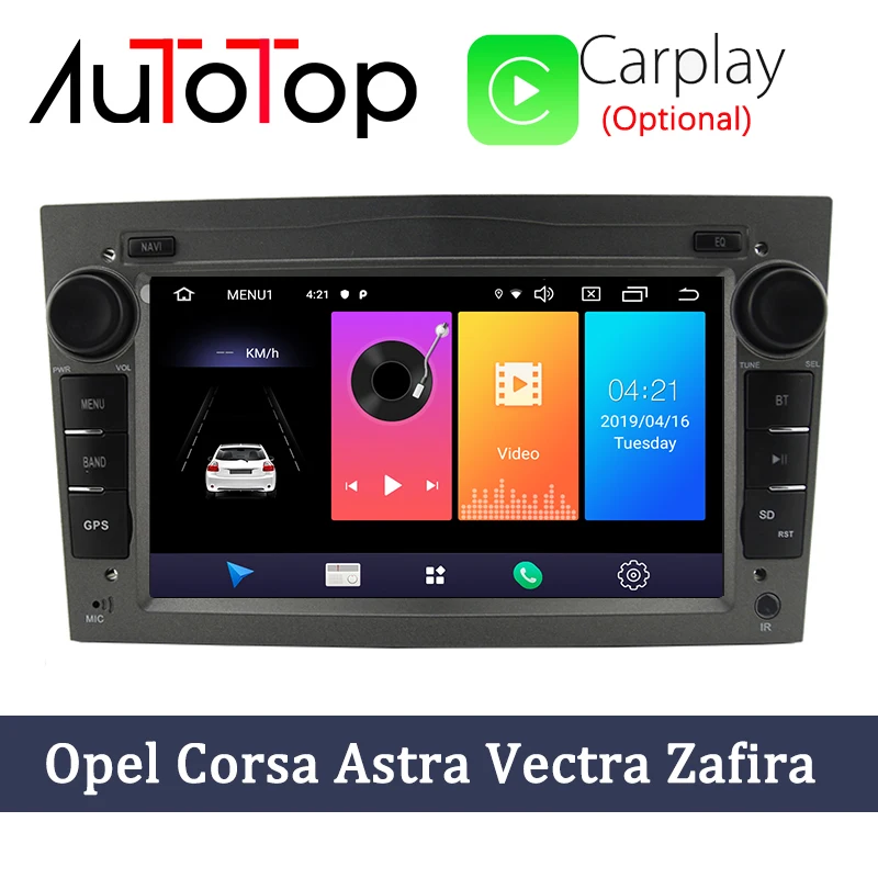 Автомагнитола AUTOTOP 7 "2din на Android 10 0 для Opel Vauxhall Astra H G J Vectra GPS навигация RDS Wi Fi Mirrorlink