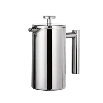 Stainless Steel French Press Coffee Maker Double Walled Cafetiere Insulated Coffee Tea Brewer Pot With Filter Baskets
Stainless Steel French Press Coffee Maker Double Walled Cafetiere Insulated Coffee Tea Brewer Pot With Filter Baskets