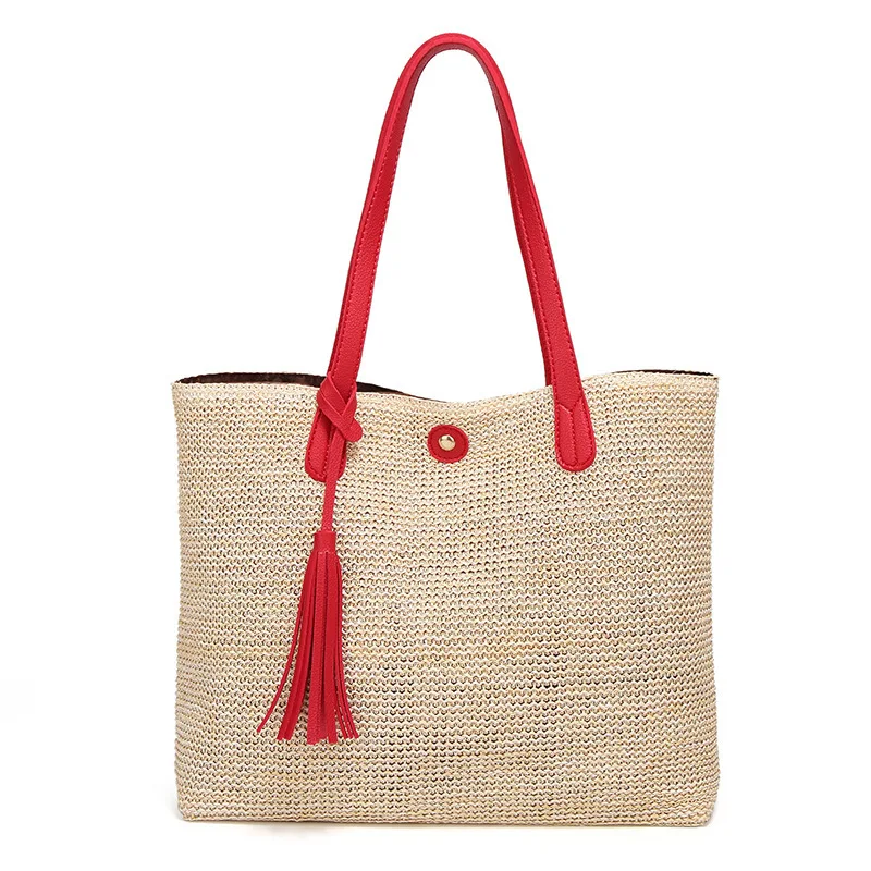 2019 New Style Korean-style Solid Color Simple Fashion Beach Casual Straw Bag Shoulder Women's Handbag
2019 New Style Korean-style Solid Color Simple Fashion Beach Casual Straw Bag Shoulder Women's Handbag