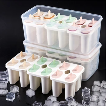Food Grade Ice Cream Popsicle Molds Set With Box Cooking Tools Reusable DIY Tray Ice Cream Maker Baking Moulds 1.1/2.2/3.3L
Food Grade Ice Cream Popsicle Molds Set With Box Cooking Tools Reusable DIY Tray Ice Cream Maker Baking Moulds 1.1/2.2/3.3L