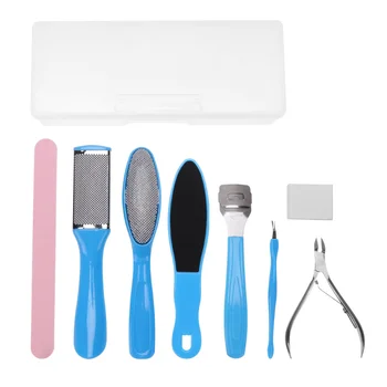 1 Set/9 Pcs Dead Skin Foot Grinder Tools Set Stainless Steel Plastic Foot File Dual-side Washable Callus Rub Foot Sole Exfoliato
1 Set/9 Pcs Dead Skin Foot Grinder Tools Set Stainless Steel Plastic Foot File Dual-side Washable Callus Rub Foot Sole Exfoliato