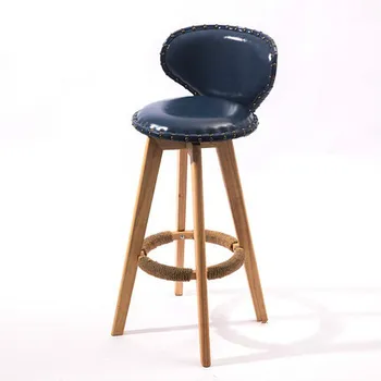 Simple Tea Shop High Stool Bar Chair Solid Wood Bar Front Desk Chair Home Rotating Creative Bar Chair
Simple Tea Shop High Stool Bar Chair Solid Wood Bar Front Desk Chair Home Rotating Creative Bar Chair