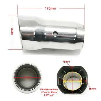 2" Exhasust Muffler Pipe Universal Motorcycle Exhaust Tail End Pipe Stainless Steel Tube Escape Moto For Yamah@ Hond@ BM*W
2" Exhasust Muffler Pipe Universal Motorcycle Exhaust Tail End Pipe Stainless Steel Tube Escape Moto For Yamah@ Hond@ BM*W