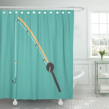 Pole Fishing Rod Flat Net Bait Catch Equipment Shower Curtain Waterproof Fabric 60 x 72 Inches Set with Hooks
Pole Fishing Rod Flat Net Bait Catch Equipment Shower Curtain Waterproof Fabric 60 x 72 Inches Set with Hooks