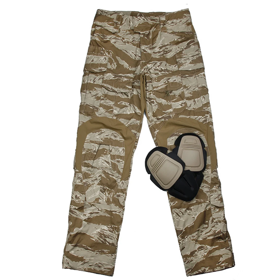 TMC G3 Combat Pants Tactical Hunting Pants with Kneepads for Outdoor Airsoft War Game Tactical Gear- Tigerstripe Camouflage
TMC G3 Combat Pants Tactical Hunting Pants with Kneepads for Outdoor Airsoft War Game Tactical Gear- Tigerstripe Camouflage