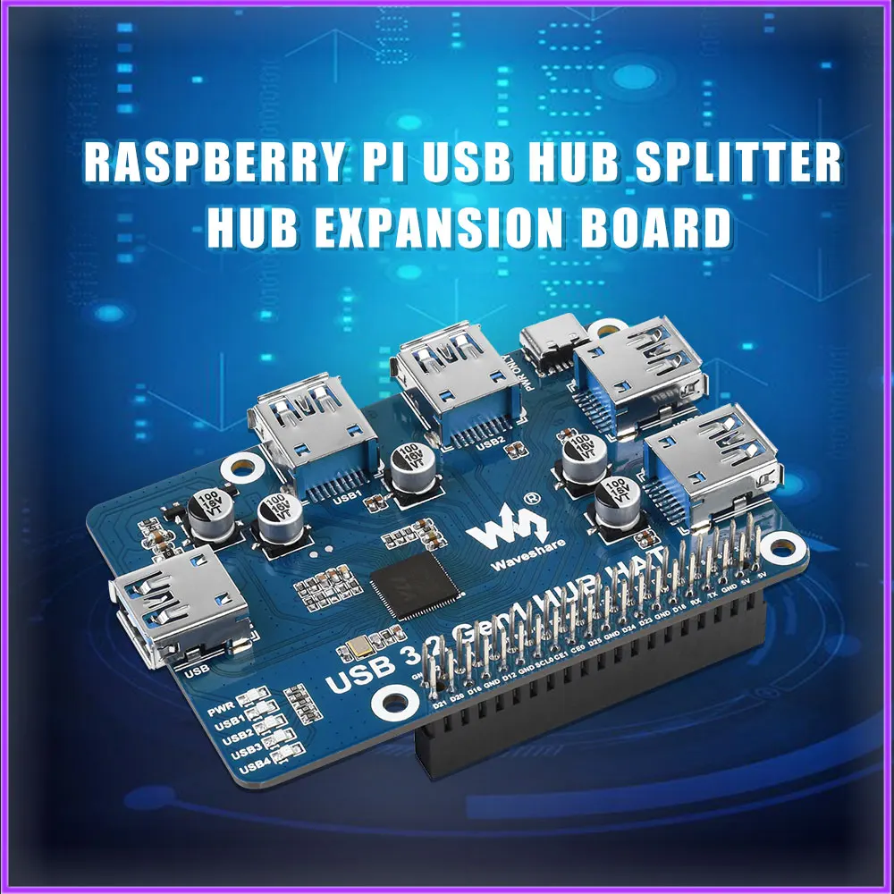 Raspberry Pi 4 moudle B usb-хаб разветвитель, плата расширения, 4-портовый USB 3. 0 Gen1, Бесплатный диск для Raspberry pi 3B/3B +/4B
Raspberry Pi 4 moudle B usb-хаб разветвитель, плата расширения, 4-портовый USB 3. 0 Gen1, Бесплатный диск для Raspberry pi 3B/3B +/4B