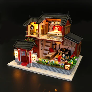 Surwish DIY Creative Handmade Theme Wooden Cabin Assembly Building Model Toy Set With Light And Music New
Surwish DIY Creative Handmade Theme Wooden Cabin Assembly Building Model Toy Set With Light And Music New