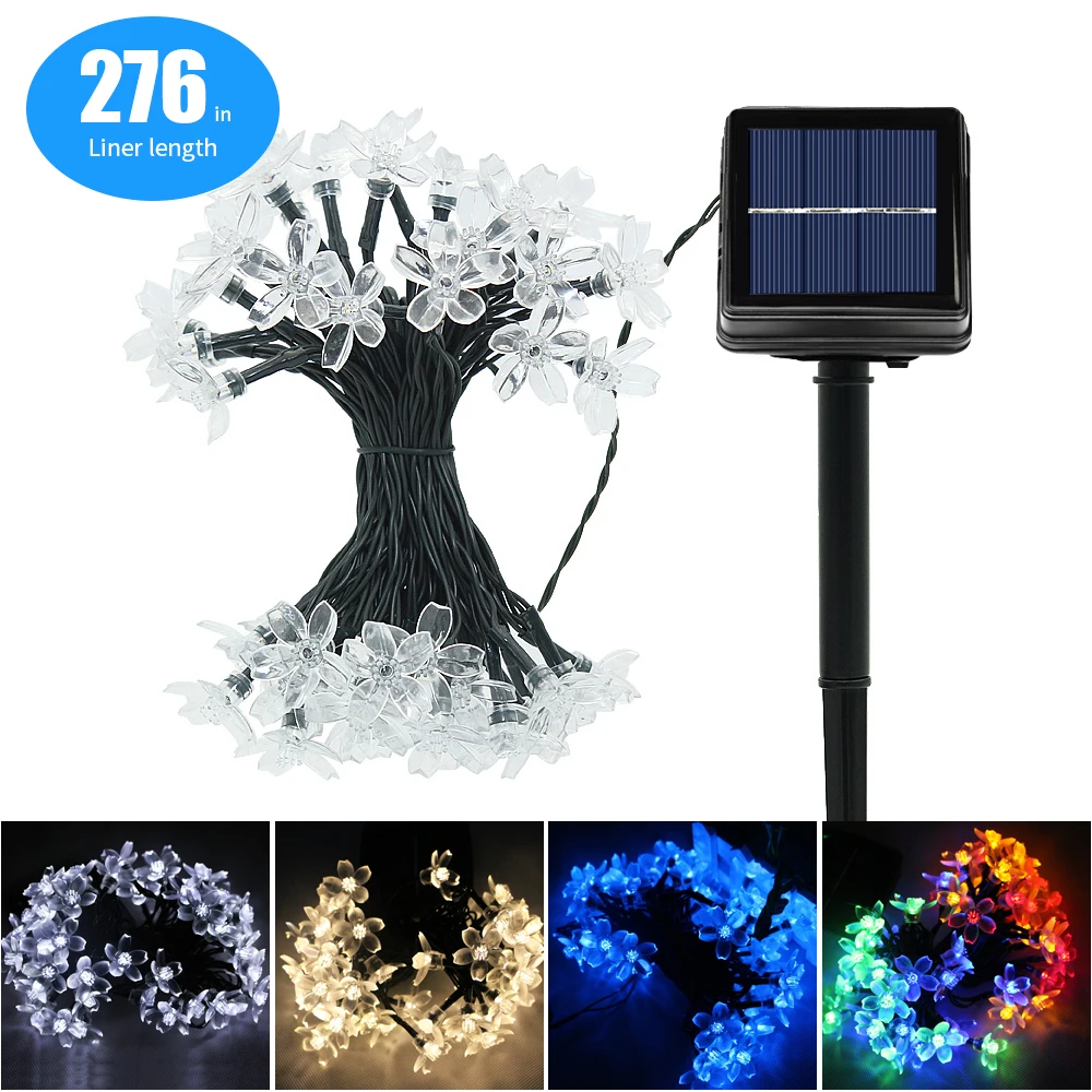 50 LED Solar Powered String Light 7 Meter Peach Sakura String Fairy Lights Outdoor Waterproof Yard Home Party Festival Decor
50 LED Solar Powered String Light 7 Meter Peach Sakura String Fairy Lights Outdoor Waterproof Yard Home Party Festival Decor