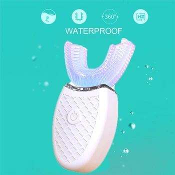 360 Degree Intelligent Automatic Sonic Electric Toothbrush U Type Tooth Brush USB Charging Tooth Teeth Whitening Blue Light
360 Degree Intelligent Automatic Sonic Electric Toothbrush U Type Tooth Brush USB Charging Tooth Teeth Whitening Blue Light