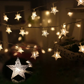 10M 100LED Star String Lights 110V/220V Christmas Garland Outdoor Fairy Lamp For Xmas Tree Holiday New Year Party Wedding Decor
10M 100LED Star String Lights 110V/220V Christmas Garland Outdoor Fairy Lamp For Xmas Tree Holiday New Year Party Wedding Decor