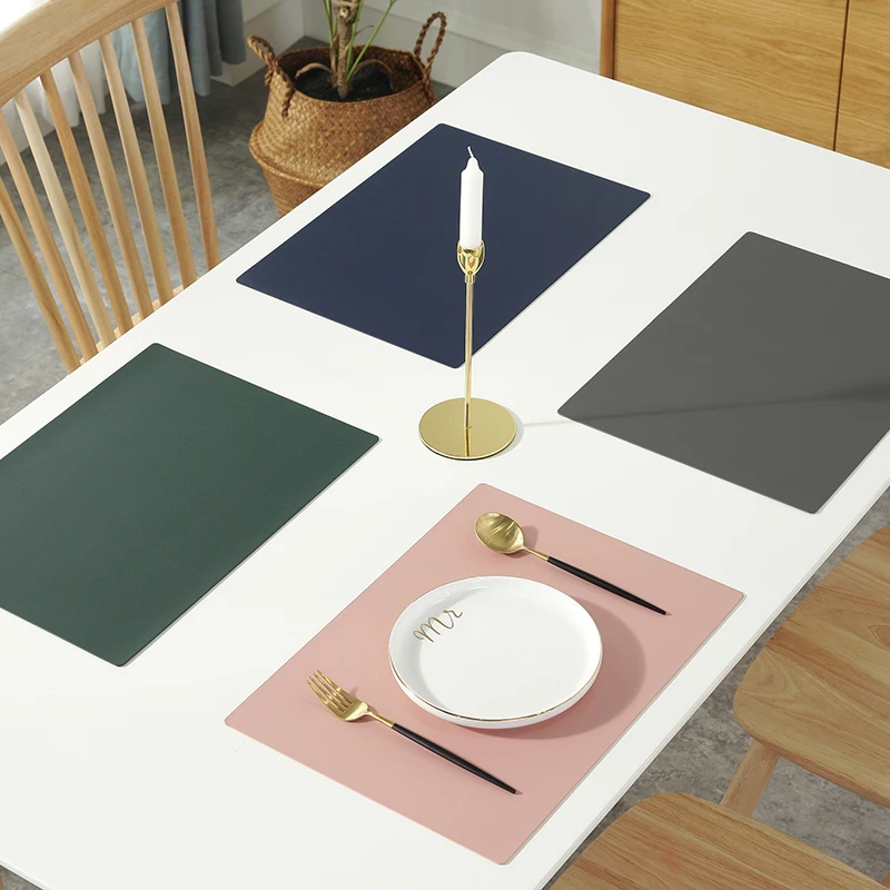 Rectangular Table Mat PU Leather Placemat Waterproof Greaseproof Pad Kitchen for Dining Table Anti-scalding Insulation Pads
Rectangular Table Mat PU Leather Placemat Waterproof Greaseproof Pad Kitchen for Dining Table Anti-scalding Insulation Pads