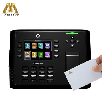 

Good Quality Fingerprint Access Control 3.5inch Screen And Camera Biometric Fingerprint Time Attendance iClock700 With IC Card