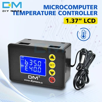 AC 110V 220V DC 12V 24V 1.37 Inch LCD Digital Temperature Controller Thermometer Thermo Control Thermostat Microcomputer
AC 110V 220V DC 12V 24V 1.37 Inch LCD Digital Temperature Controller Thermometer Thermo Control Thermostat Microcomputer