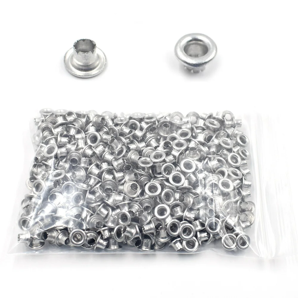 500 sets metal Crack eyelets aluminum 4mm hollow rivets bulk clothing DIY sewing accessories
500 sets metal Crack eyelets aluminum 4mm hollow rivets bulk clothing DIY sewing accessories