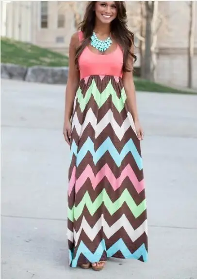 EBay Europe And America Color Wave Pattern Dress Summer Joint Stripes Formal Dress Multi-color
EBay Europe And America Color Wave Pattern Dress Summer Joint Stripes Formal Dress Multi-color
