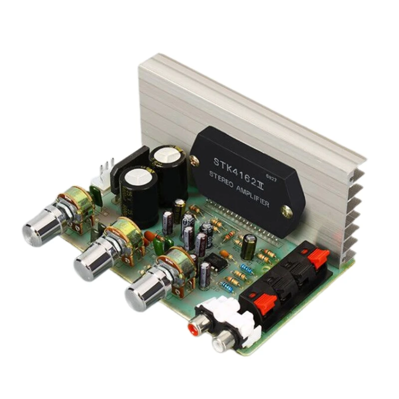 

77UB 50W+50W STK4132 Amplifier Board DX-0408 2.0 Channel Double High-Power DIY Amplifier Board Module Kit Drop Shipping