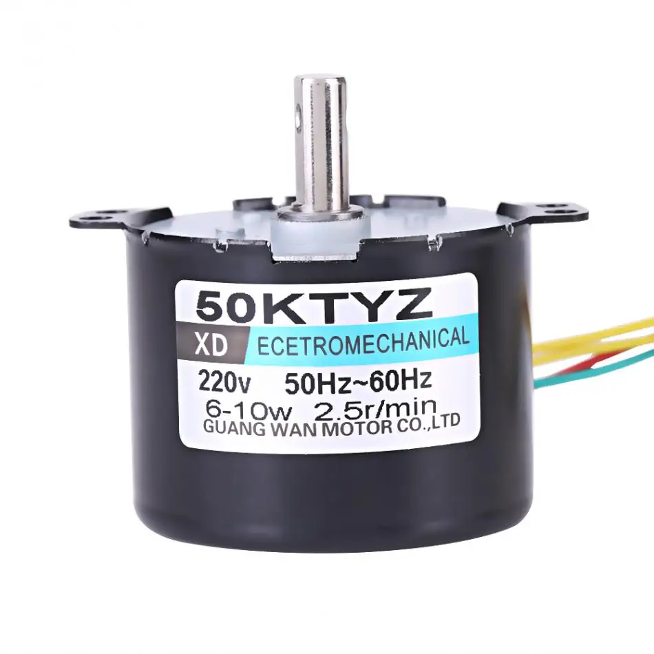 AC220V Permanent Magnet Motor 10W 0.5A 2.5 20r/min Permanent Magnet Synchronous Motor CW/CCW
AC220V Permanent Magnet Motor 10W 0.5A 2.5 20r/min Permanent Magnet Synchronous Motor CW/CCW