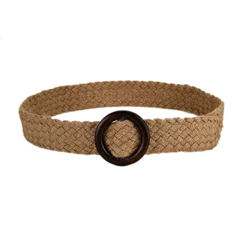 Fashion Cotton and Hemp Wide Waist Seal Woven Sen with Skirt Belt Wooden Buckle Decorative Belt 4.5Cm Wide
Fashion Cotton and Hemp Wide Waist Seal Woven Sen with Skirt Belt Wooden Buckle Decorative Belt 4.5Cm Wide