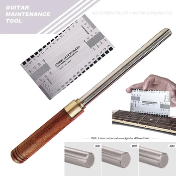 1 Set Guitar Fret File Repair Luthier Tool String Action Gauge Ruler with Guitar Fret File Guitar Fret Dressing Metal File
1 Set Guitar Fret File Repair Luthier Tool String Action Gauge Ruler with Guitar Fret File Guitar Fret Dressing Metal File