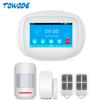Home Alarm System K52 WIFI GSM Security Alarm System 4.3 Inch TFT Color Display Touch Screen PIR Motion Detector Flashing Siren
Home Alarm System K52 WIFI GSM Security Alarm System 4.3 Inch TFT Color Display Touch Screen PIR Motion Detector Flashing Siren