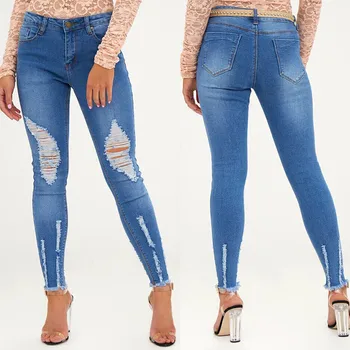 Autumn Winter Women Pants Stretch High Waist Fashion Bleached Jeans Denim Sexy Woman Denim Pencil Pants Jeans Dropshipping 2019 
Autumn Winter Women Pants Stretch High Waist Fashion Bleached Jeans Denim Sexy Woman Denim Pencil Pants Jeans Dropshipping 2019